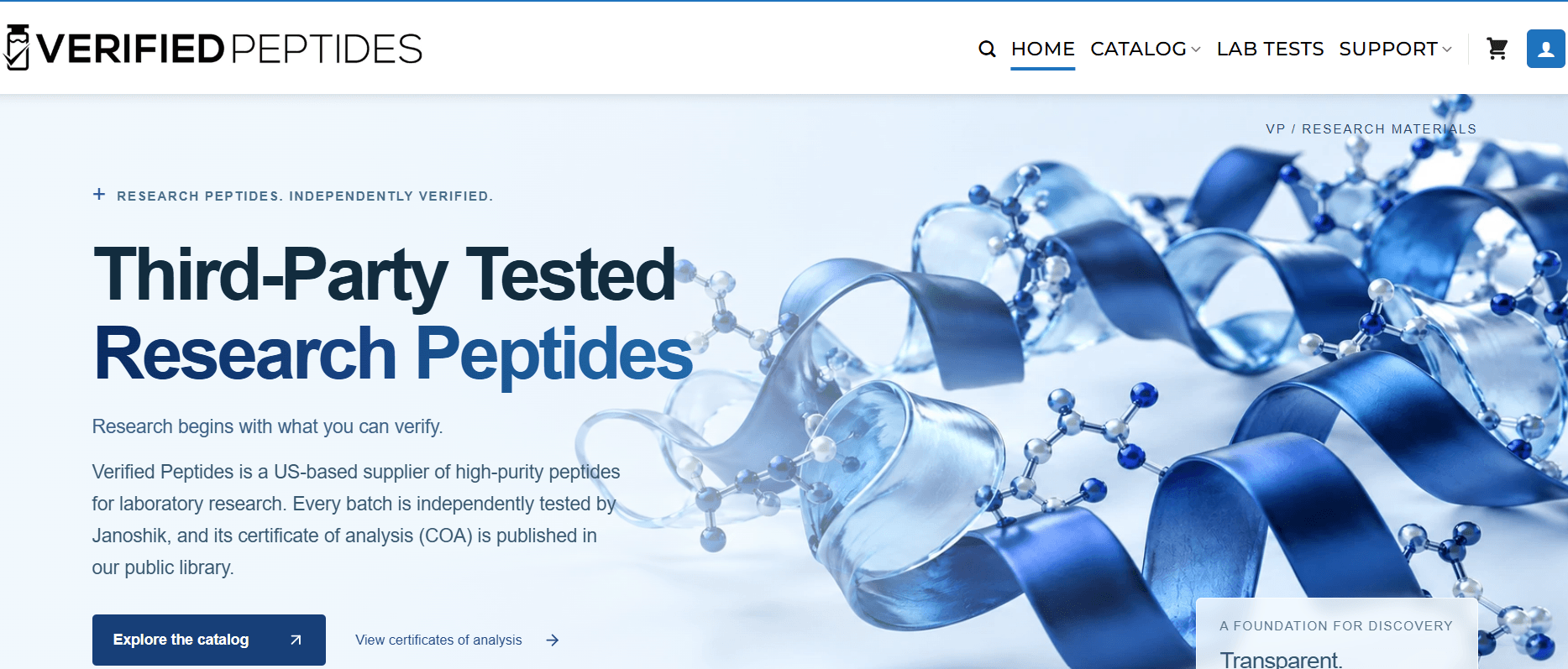 Verified Peptides